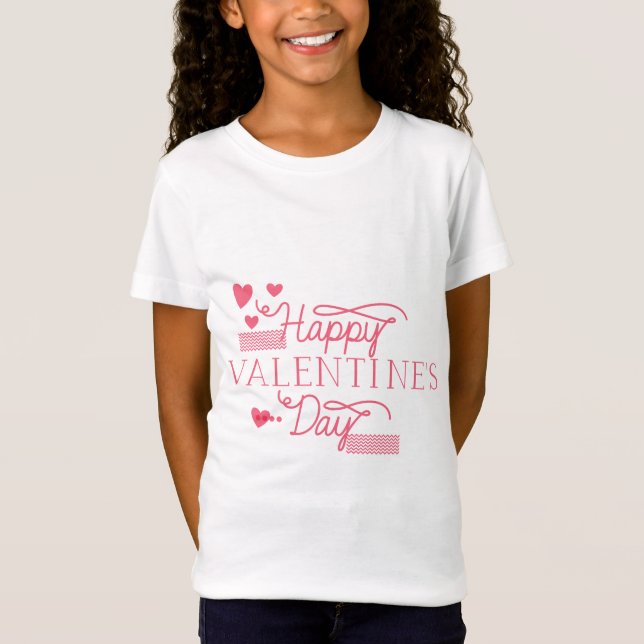 Valentinsk typografi talesätt t shirt (Framsida)