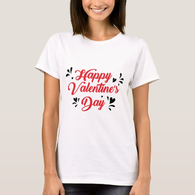 Valentinsk typografi talesätt t shirt (Framsida)