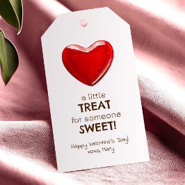 Valentinskärlek godis litet sött gods presentetikett