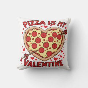 Valentinskärlekens pizzälskare kudde