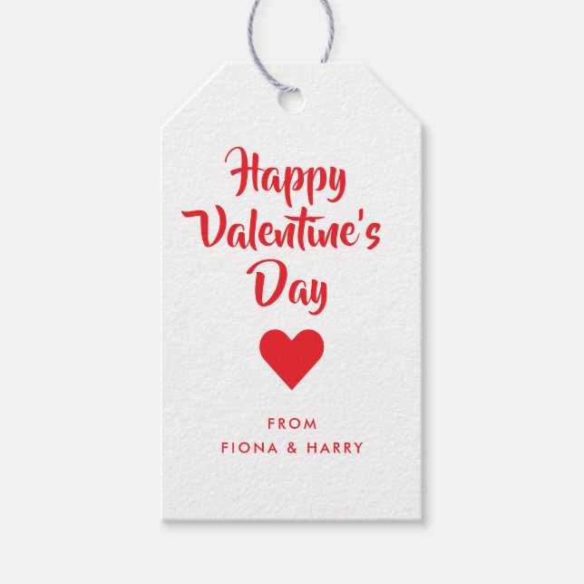 Valentinskärta presentkort presentetikett (Framsidan)