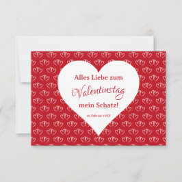 Valentinskarte: Zwei verbundene Herzen - 