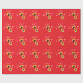 Valentinskattens tassavtryck humor kattfoto presentpapper