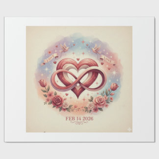 valentinskopp set presentpapper
