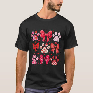 Valentinskort Coquette Hundmamma Hundvalp Avtryck T Shirt
