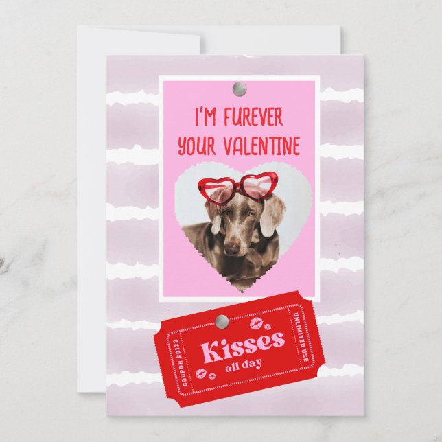 Valentinskort för hundar julkort (Framsida)