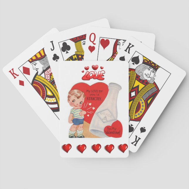 Valentinskortlek Spel Kort (Baksidan)