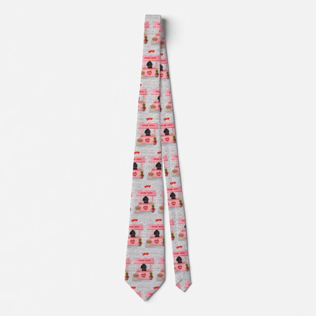 valentinskysst booth med pudel slips (Framsida)