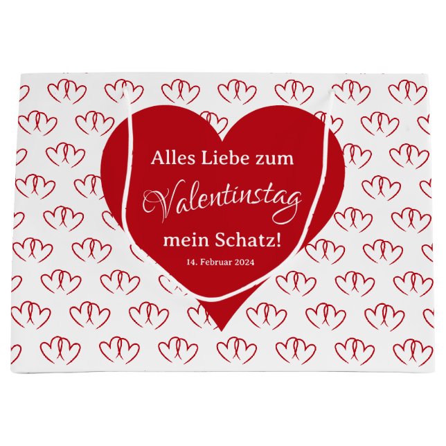 Valentinstag, zwei rote Herzen -  (Framsidan)