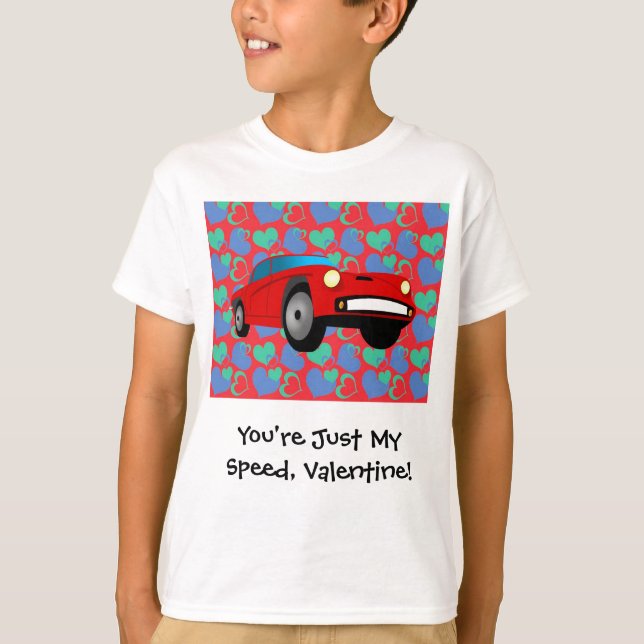 Valentintävlingbil Tee Shirt (Framsida)