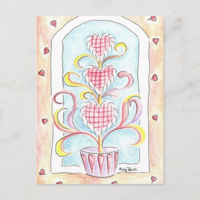 ValentinTopiary Helg Vykort (Framsida)