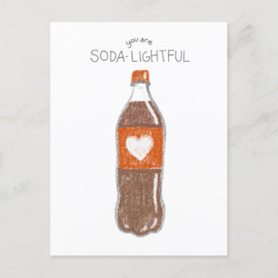 Valentinvykort   Du är SODA-LIGHTFUL Helg Vykort