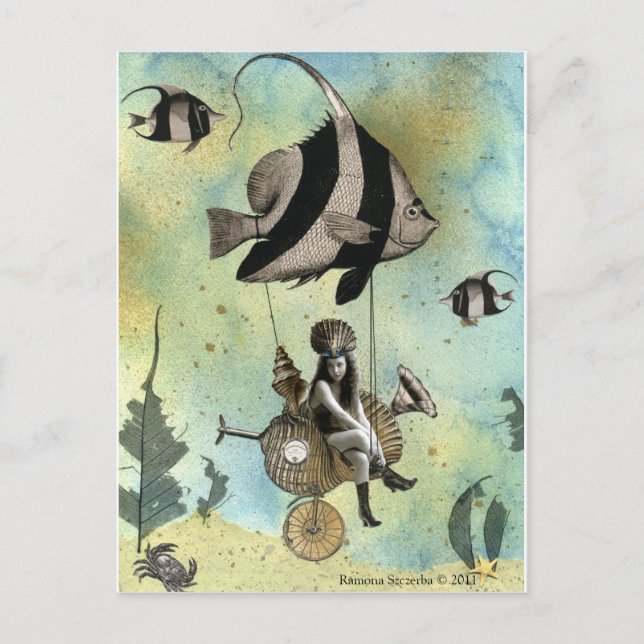 Valenzia & hennes Angelfish Racer Vykort (Framsida)