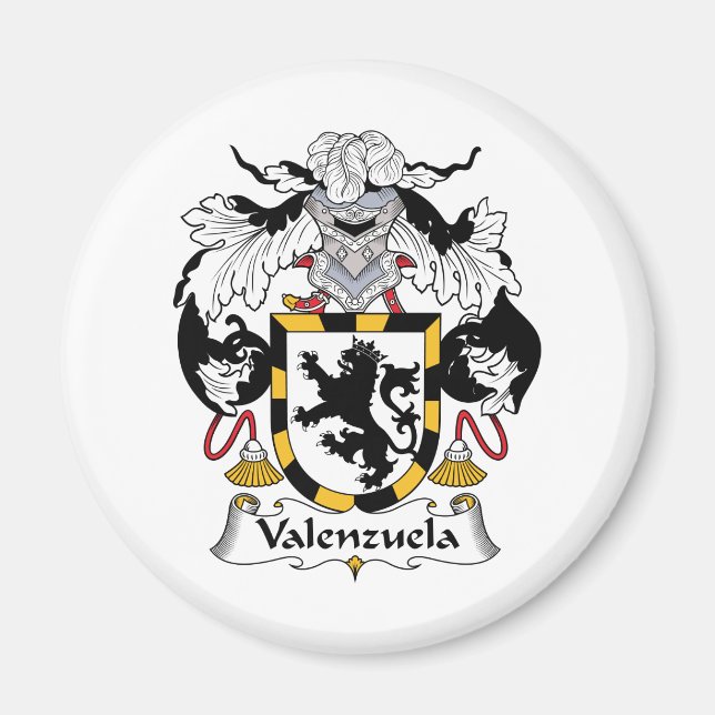 Valenzuela Family Crest Magnet (Framsidan)