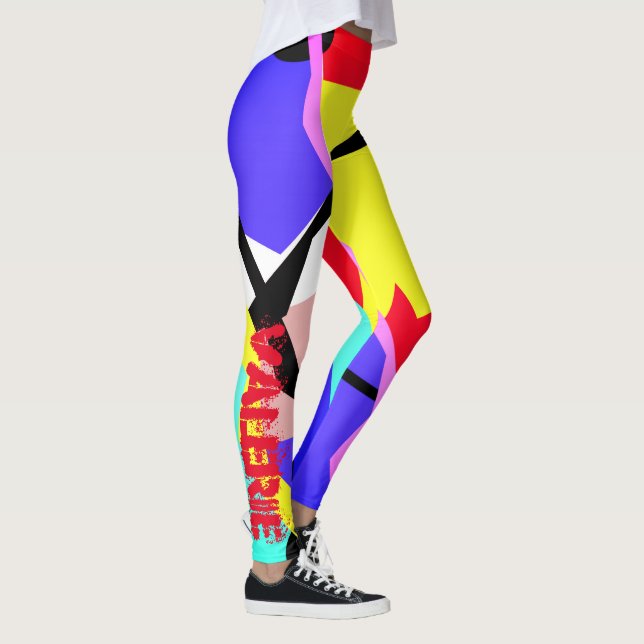 Valerie Pastel Färg Positive Vibes Leggings (Höger)