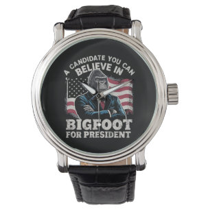 Valet 2024 Roligt Röst Sasquatch USA Armbandsur