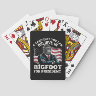 Valet 2024 Roligt Rösta Sasquatch USA Casinokort