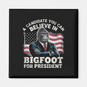 Valet 2024 Roligt Rösta Sasquatch USA Magnet