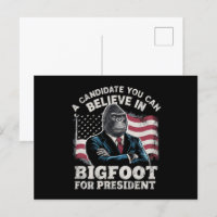 Valet 2024 Roligt Rösta Sasquatch USA