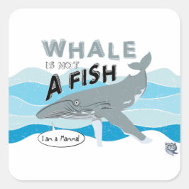 Valet är ingen fisk fyrkantigt klistermärke