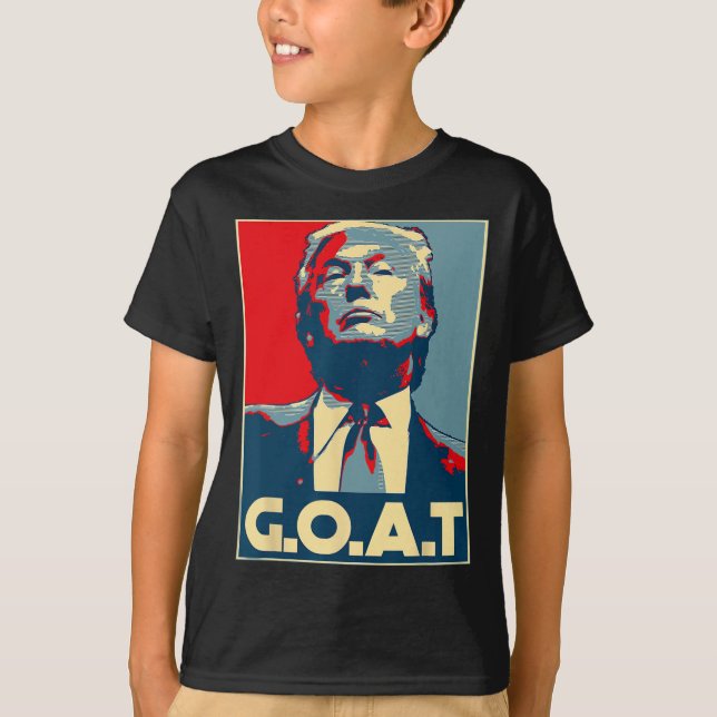 Valet av Goat Mitten Finger 2024 Republican Poster T Shirt (Framsida)