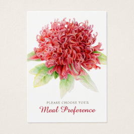 Valet av rött burgundkort för bröllop-måltider visitkort