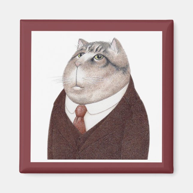 VALET CAT-kvadratmaskor Magnet (Framsidan)