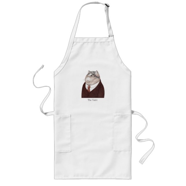 VALET CAT Long Apron Långt Förkläde (Framsidan)