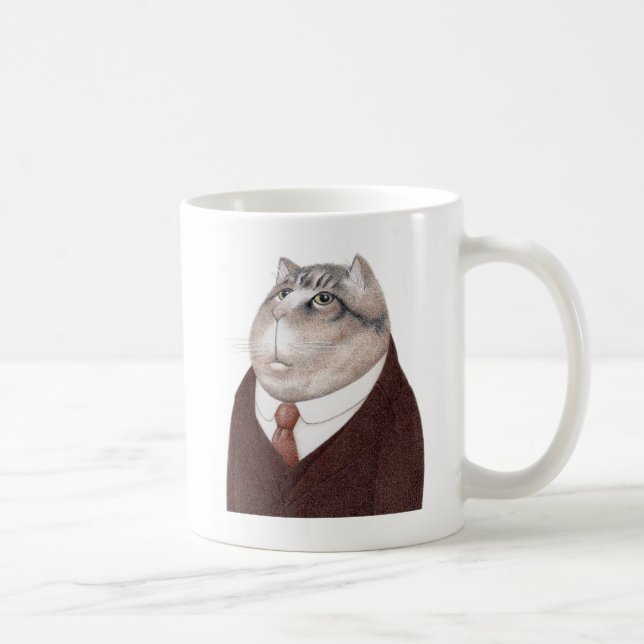 VALET CAT Vit Mugg (Höger)