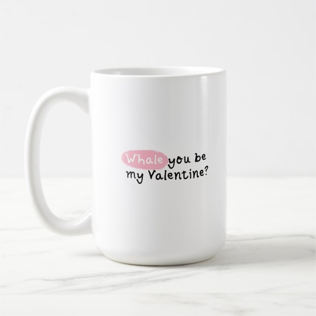 Valet du är min Valentine Kaffemugg (Vänster)