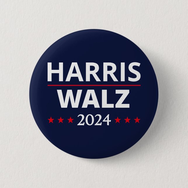 valet Harris Walz 2024 III Knapp (Framsida)
