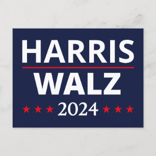 valet Harris Walz 2024 III Vykort