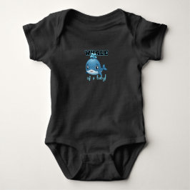 Valet i baby (blått bokstäver) t shirt