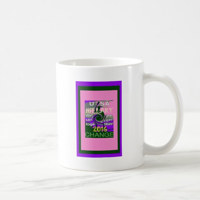 Valet i Hillary USA 2016 är starkare tillsammans Kaffemugg (Höger)