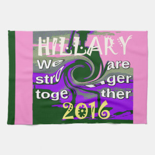 Valet i Hillary USA 2016 är starkare tillsammans Kökshandduk