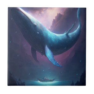 Valet i Himlar Fantasy Art Kakelplatta