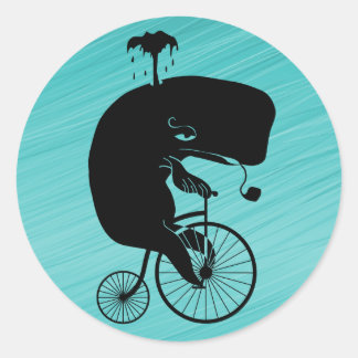 Valet i Vintage Bike Runt Klistermärke