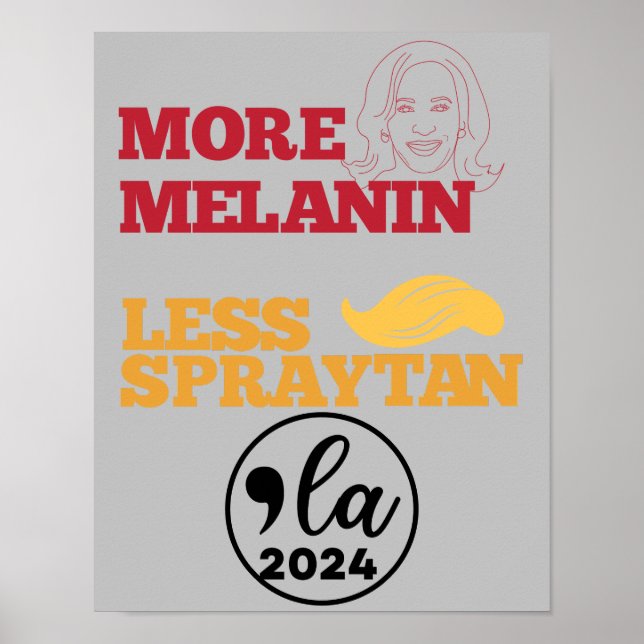 Valet Kamala Harris 2024 Lustigt antitrumpeter Poster (Framsidan)