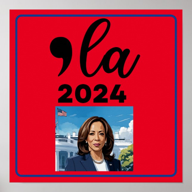 Valet Kamala Harris 2024 Lustigt antitrumpeter Poster (Framsidan)