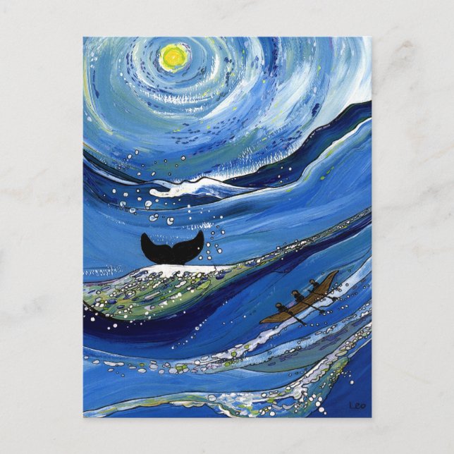 Valet med Boat Vykort (Framsida)