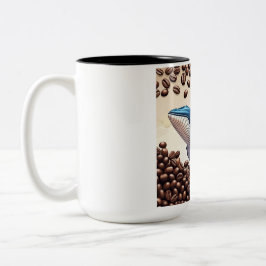 Valet och kaffebönorna Två-Tonad mugg