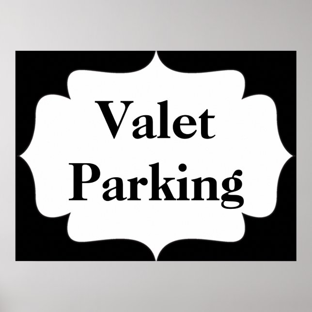 Valet Parking Poster (Framsidan)
