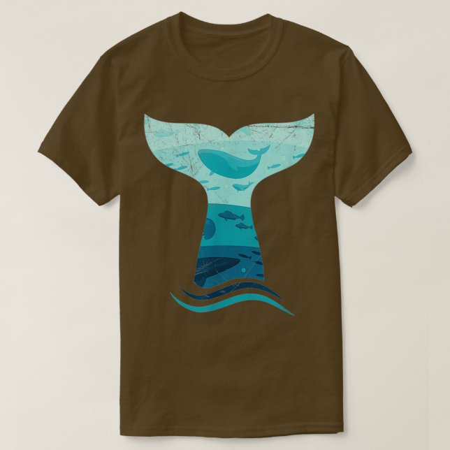 Valet Svan i Vinkara Orca Oceanen T Shirt (Design framsida)
