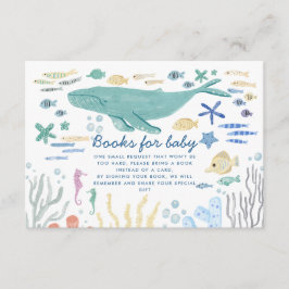 Valet under Sea Baby Shower Bokar för Baby Tilläggskort