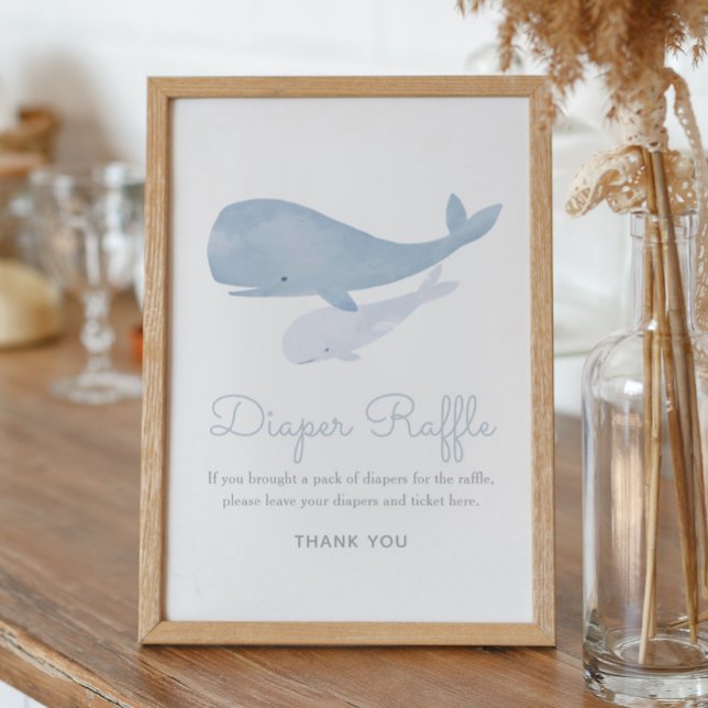 Valet under Sea Baby Shower Diaper Raffle Sign Poster (Skapare uppladdad)
