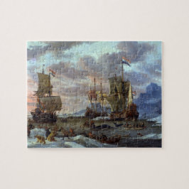 Valfångstområden Arktiska oceanen Abraham Storck 1 Pussel
