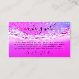 Välfärd för Bröllop-dollarns gift-Rosa Visitkort