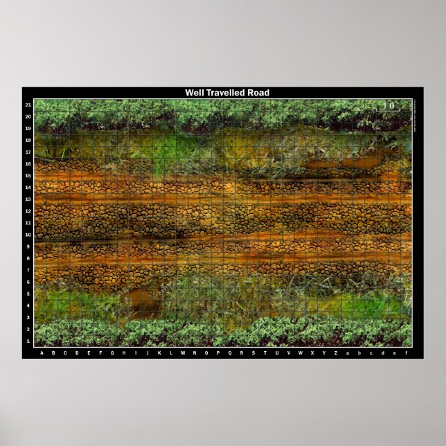 Välfärd väg - Poster i Karta i slaget (Framsidan)