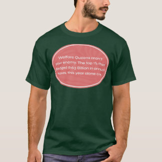 Välfärdskö finns inte skatt Riken T Shirt