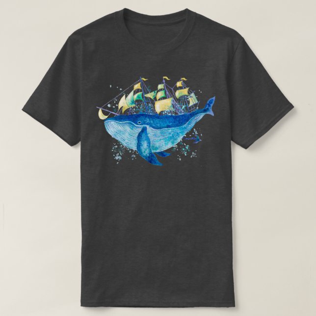 Valfärg och båtvattenfärg t shirt (Design framsida)